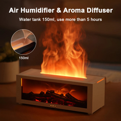 Flame Effect Aromatherapy Diffuser with LED Lights