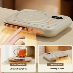 2-in-1 Warm Air Blower & Beverage Heating Pad