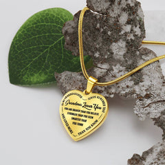 Grandma Loves You Heart Necklace