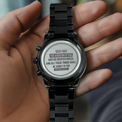 Seek First the Kingdom of God Men's Faith Watch