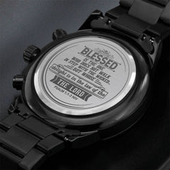 Blessed Is the One Men's Chronograph Watch