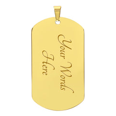 Believe in Yourself Dog Tag Necklace
