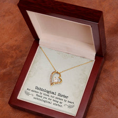 Unbiological Sister Forever Love Necklace