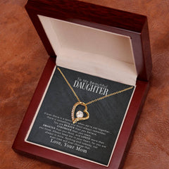My Beautiful Daughter Forever Love Heart Necklace