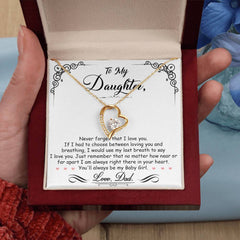 My Baby Girl Forever Love Heart Necklace