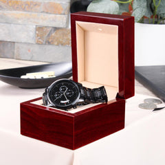 Whoever Wants to Be a Leader Mark 10:43 Personalized Watch