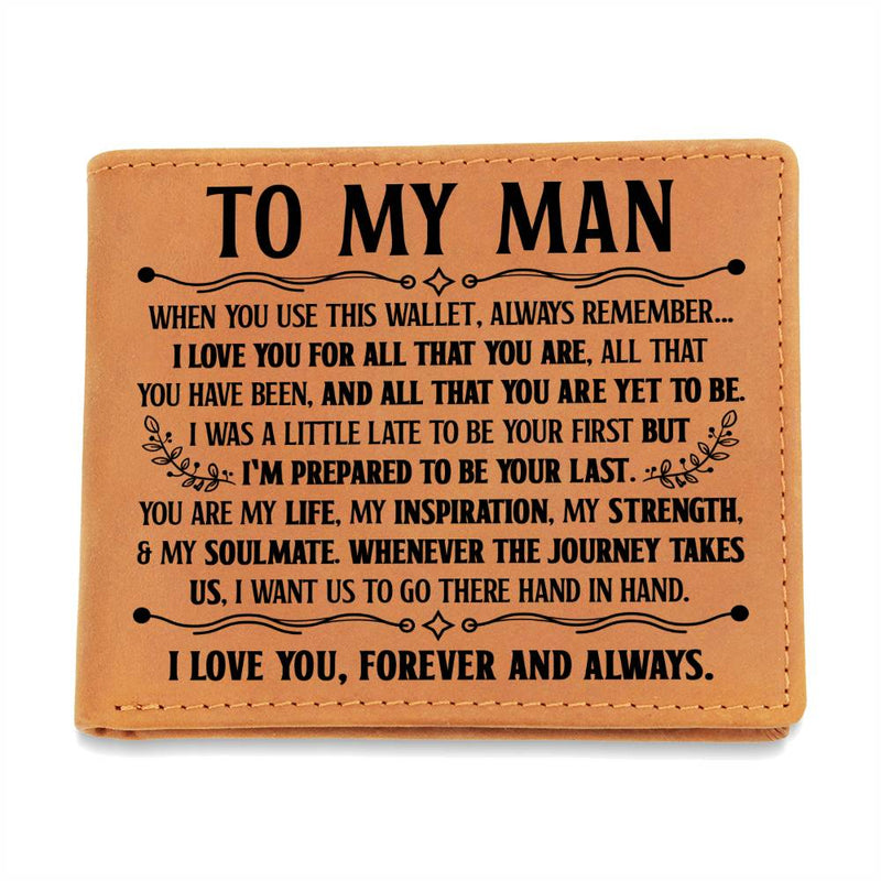To My Man Inspiration Leather Wallet