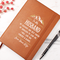 My Soulmate and Best Friend Vegan Leather Journal