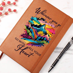 Go With All Your Heart Leather Journal