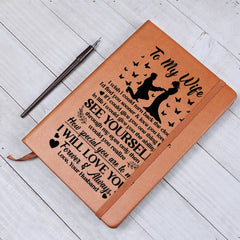 To My Wife Sooner Vegan Leather Journal