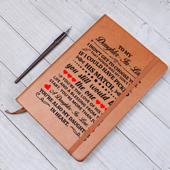 To My Daughter-in-Law Honor Vegan Leather Journal