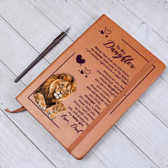 To My Daughter Your Crown Vegan Leather Journal