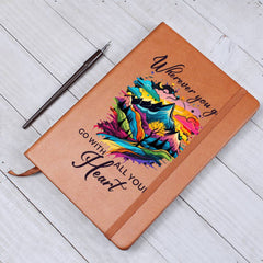 Go With All Your Heart Leather Journal