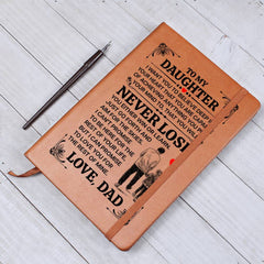 To My Daughter Promise Vegan Leather Journal
