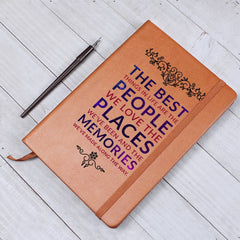People, Places, Memories Vegan Leather Journal