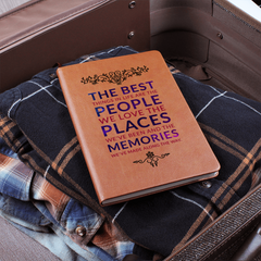 People, Places, Memories Vegan Leather Journal