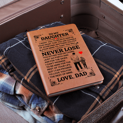 To My Daughter Promise Vegan Leather Journal