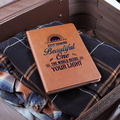 Keep Shining Vegan Leather Journal