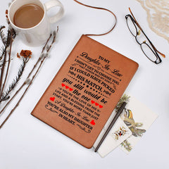 To My Daughter-in-Law Honor Vegan Leather Journal