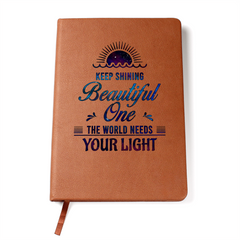 Keep Shining Vegan Leather Journal