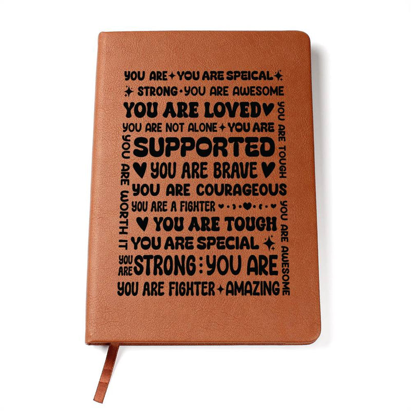 You Are a Fighter Vegan Leather Journal