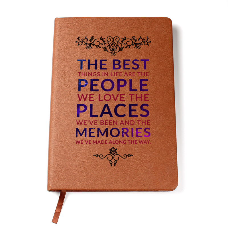 People, Places, Memories Vegan Leather Journal