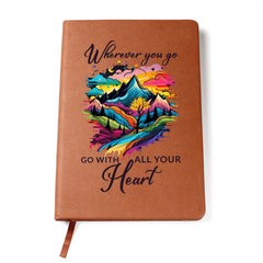 Go With All Your Heart Leather Journal