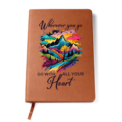Go With All Your Heart Leather Journal