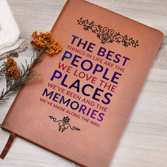 People, Places, Memories Vegan Leather Journal