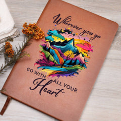 Go With All Your Heart Leather Journal