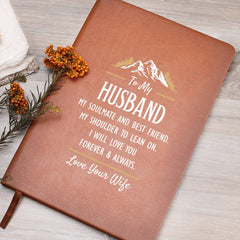 My Soulmate and Best Friend Vegan Leather Journal