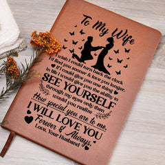 To My Wife Sooner Vegan Leather Journal