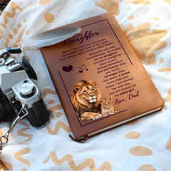 To My Daughter Your Crown Vegan Leather Journal