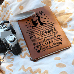To My Wife Sooner Vegan Leather Journal