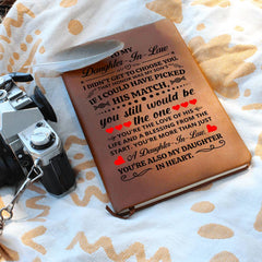 To My Daughter-in-Law Honor Vegan Leather Journal