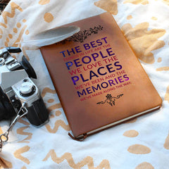 People, Places, Memories Vegan Leather Journal