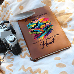 Go With All Your Heart Leather Journal