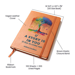 The Story Within Vegan Leather Journal