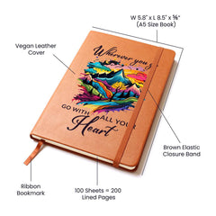Go With All Your Heart Leather Journal