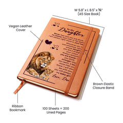 To My Daughter Your Crown Vegan Leather Journal