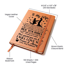 To My Wife Sooner Vegan Leather Journal