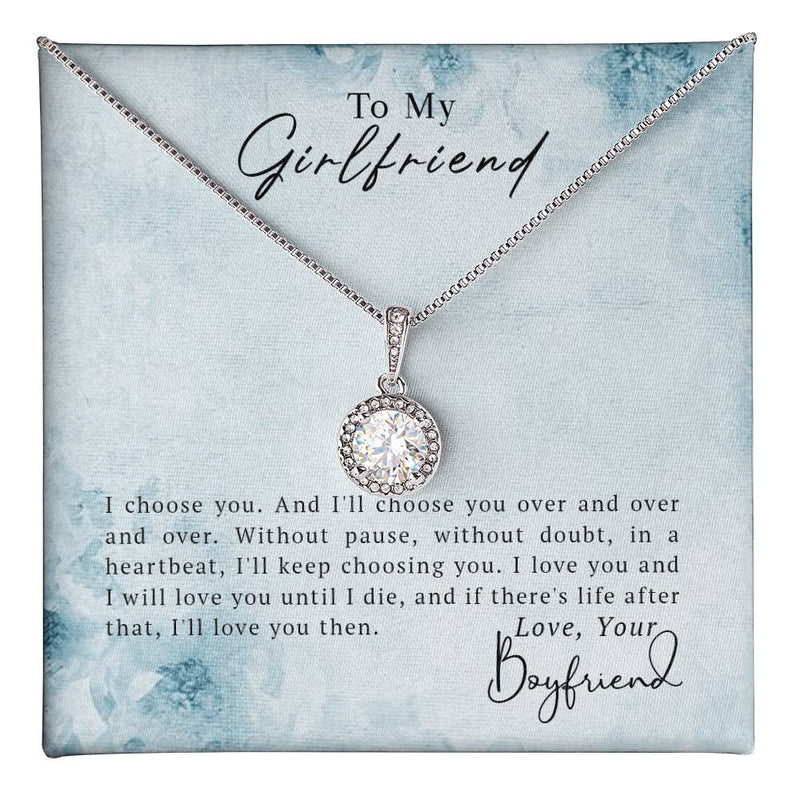 To My Girlfriend Eternal Hope Necklace