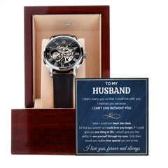 To My Husband – Openwork Watch