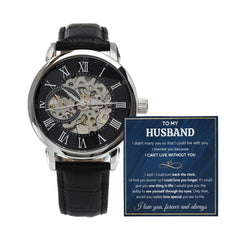 To My Husband – Openwork Watch