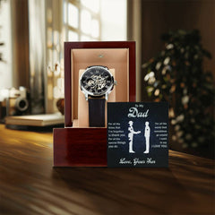 To My Dear Dad Always Remember I Love You Openwork Watch