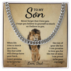 Never Forget Cuban Link Chain