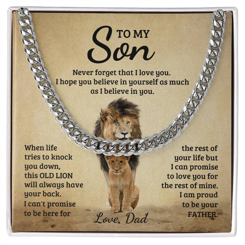 Never Forget Cuban Link Chain