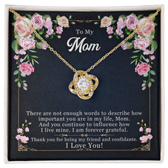 Forever Grateful Love Knot Necklace