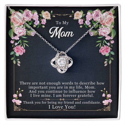 Forever Grateful Love Knot Necklace