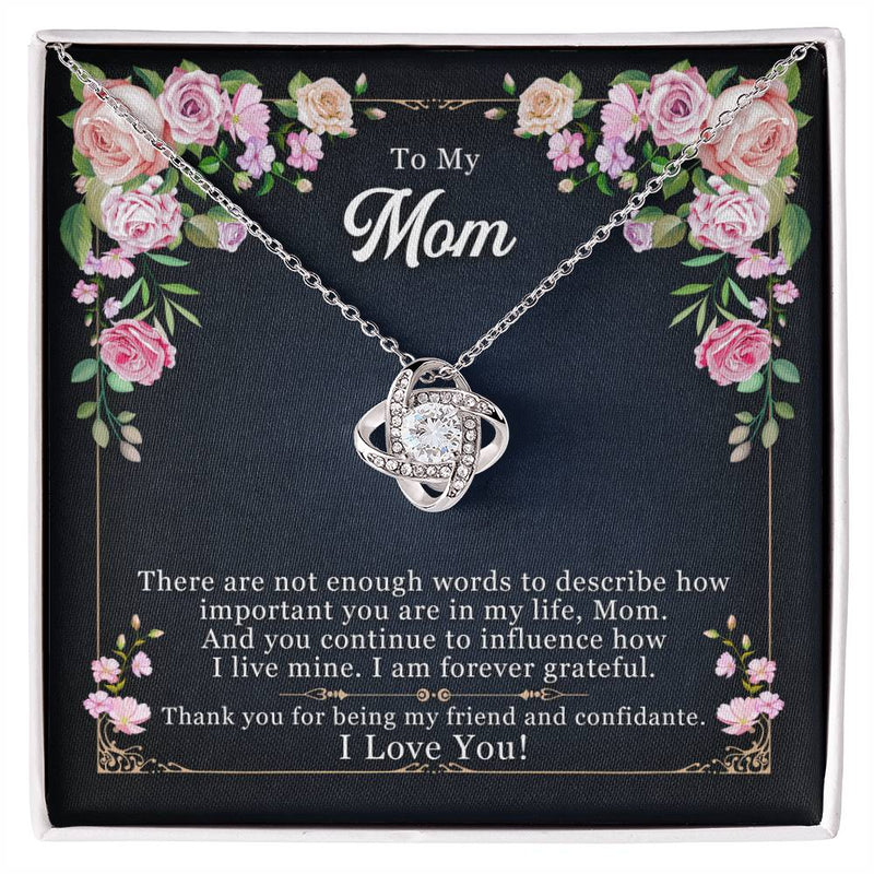 Forever Grateful Love Knot Necklace